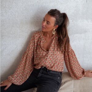 Floral Patterned Women's Top